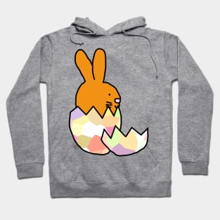 Cute Gold Bunny Hatching from Easter Egg Hoodie